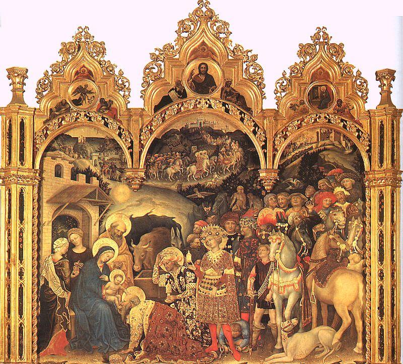 Gentile da  Fabriano The Adoration of the Magi3 Germany oil painting art